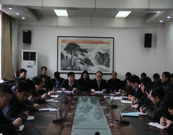 鐵運分公司貫徹礦業(yè)公司“三會”精神會場 鐵運分公司貫徹礦業(yè)公司“三會”精神會場